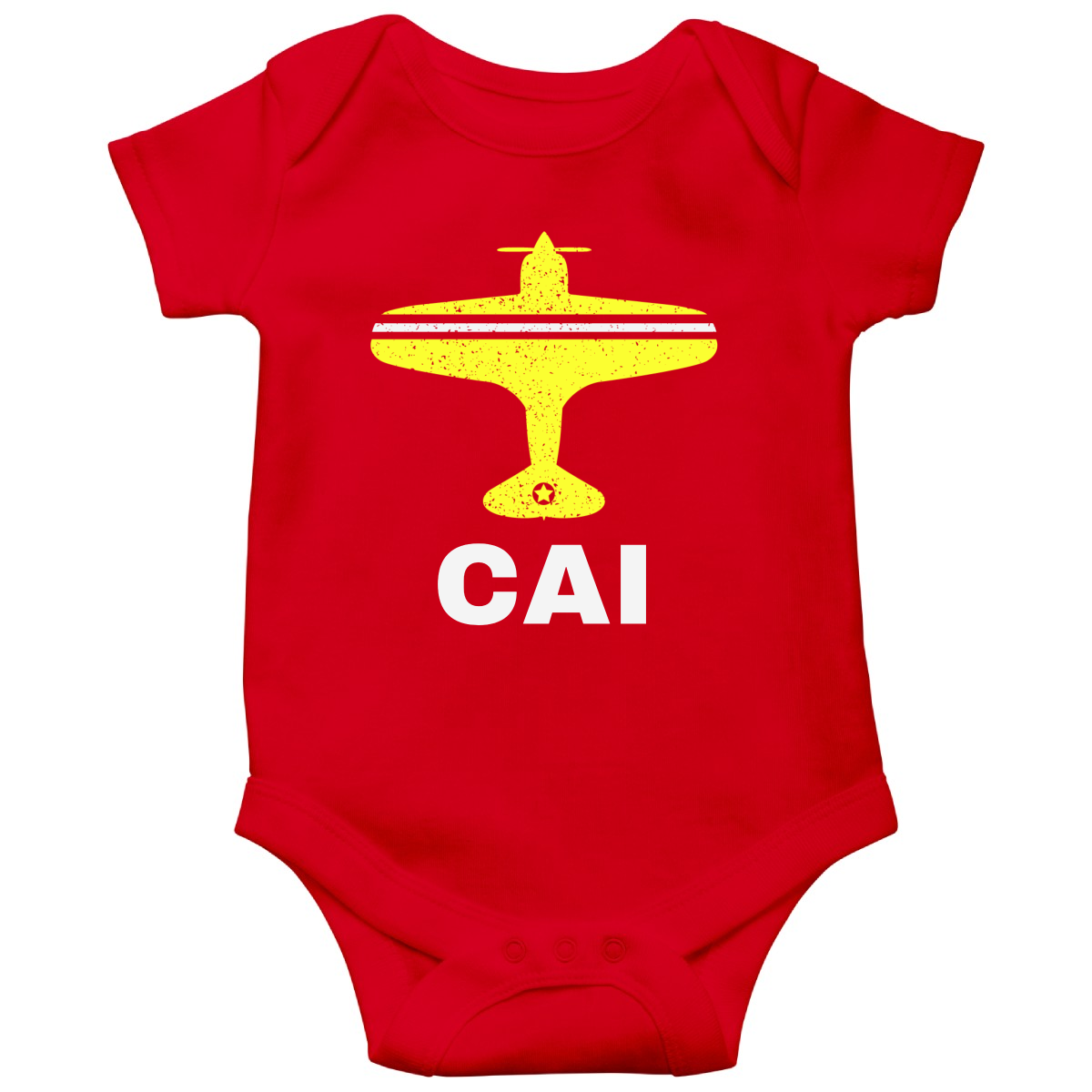 Fly Cairo CAI Airport Baby Bodysuits | Red