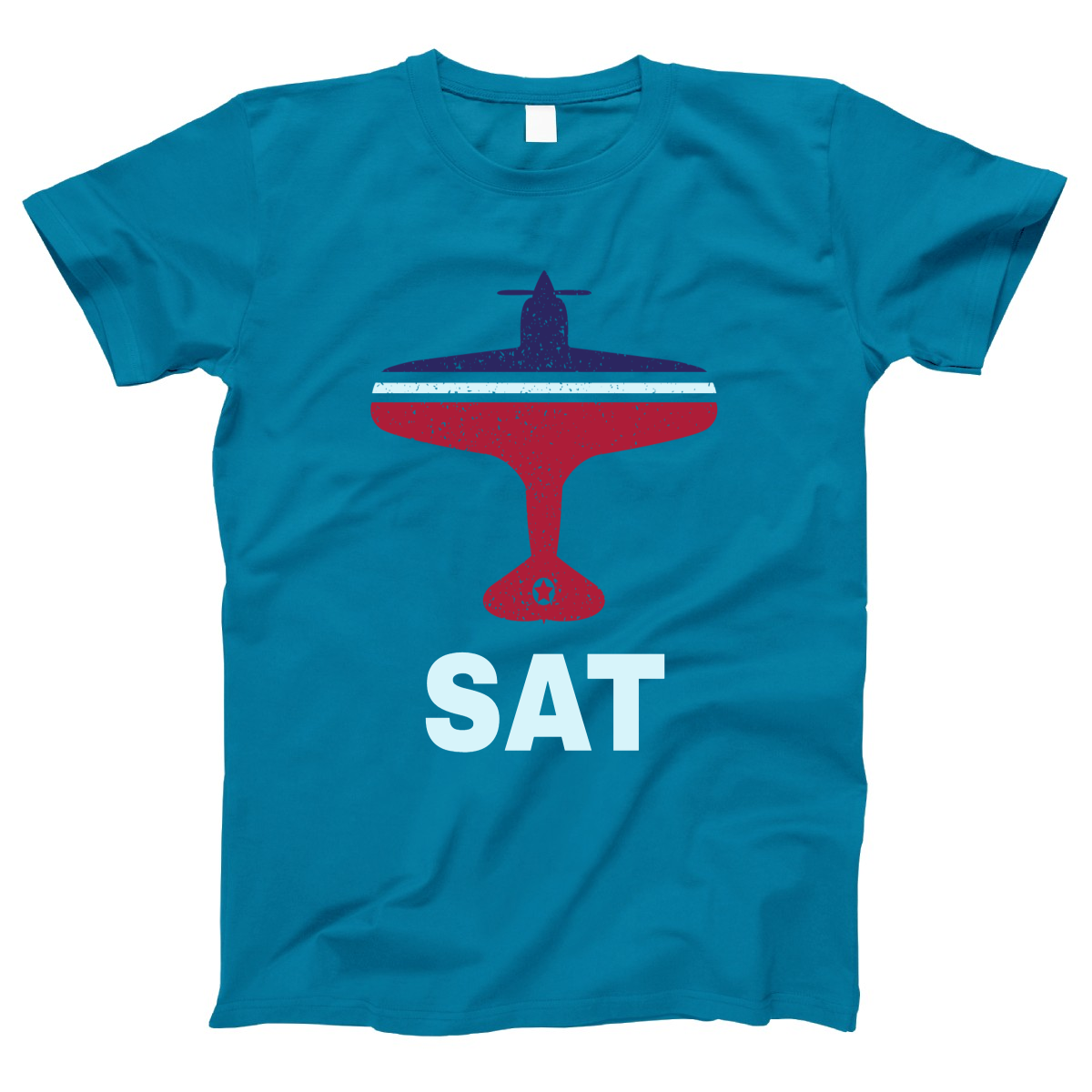Fly San Antonio SAT Airport  Women's T-shirt | Turquoise