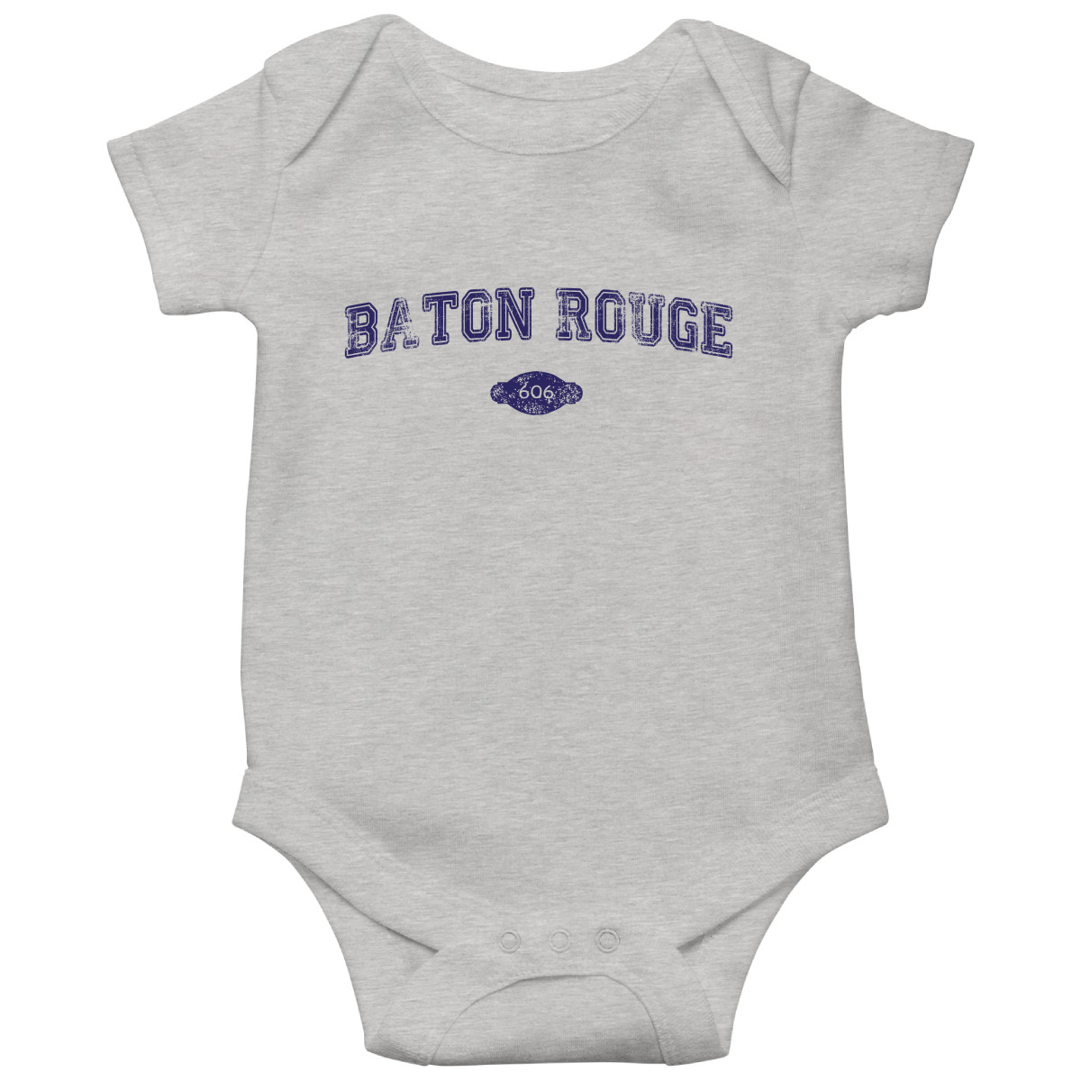 Baton Rouge 1699 Represent Baby Bodysuits | Gray