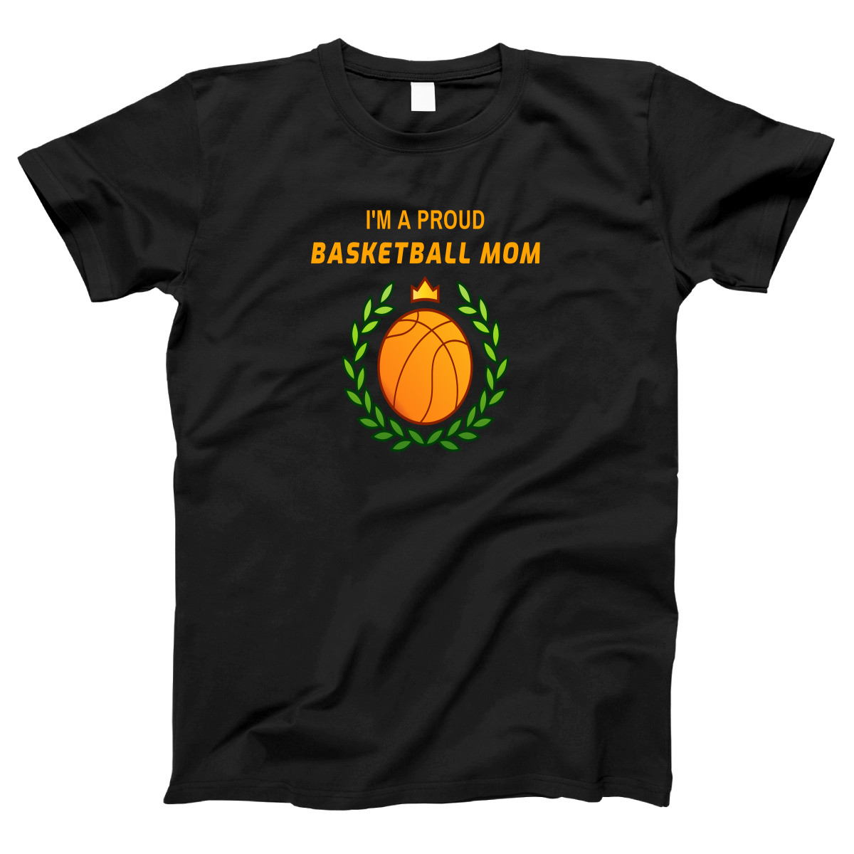 I'm a Proud Basketball Mom Women's T-shirt | Black