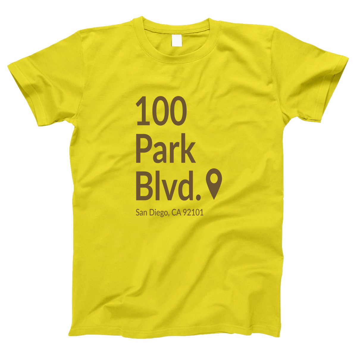 San Diego Baseball Stadium Women's T-shirt | Yellow