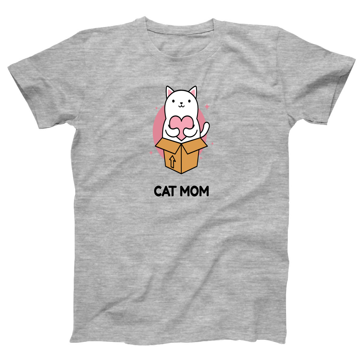 Cat Mom Women's T-shirt | Gray