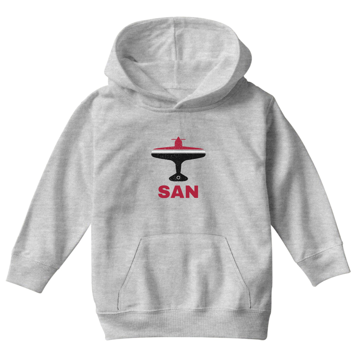 Fly San Diego SAN Airport Kids Hoodie | Gray