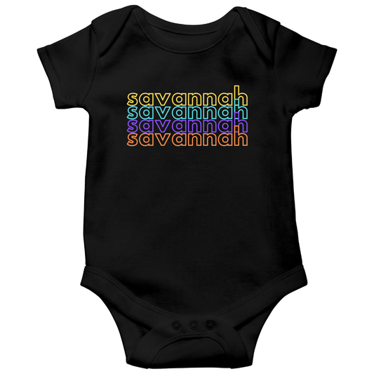 Savannah Baby Bodysuit | Black