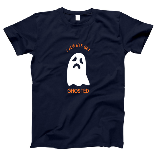 I Always Get Ghosted Women's T-shirt | Navy