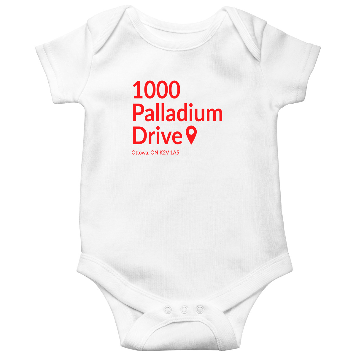 Ottawa Hockey Stadium Baby Bodysuits | White
