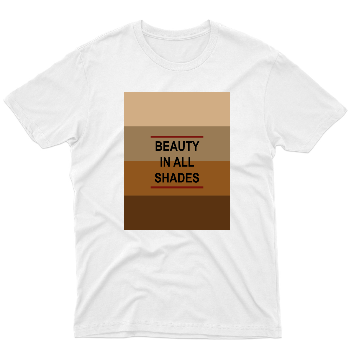 Beauty In All Shades Men's T-shirt | White