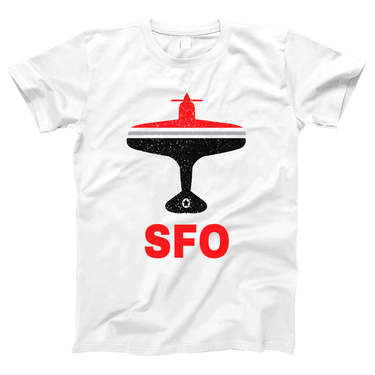 Fly San Francisco SFO Airport Women's T-shirt | White