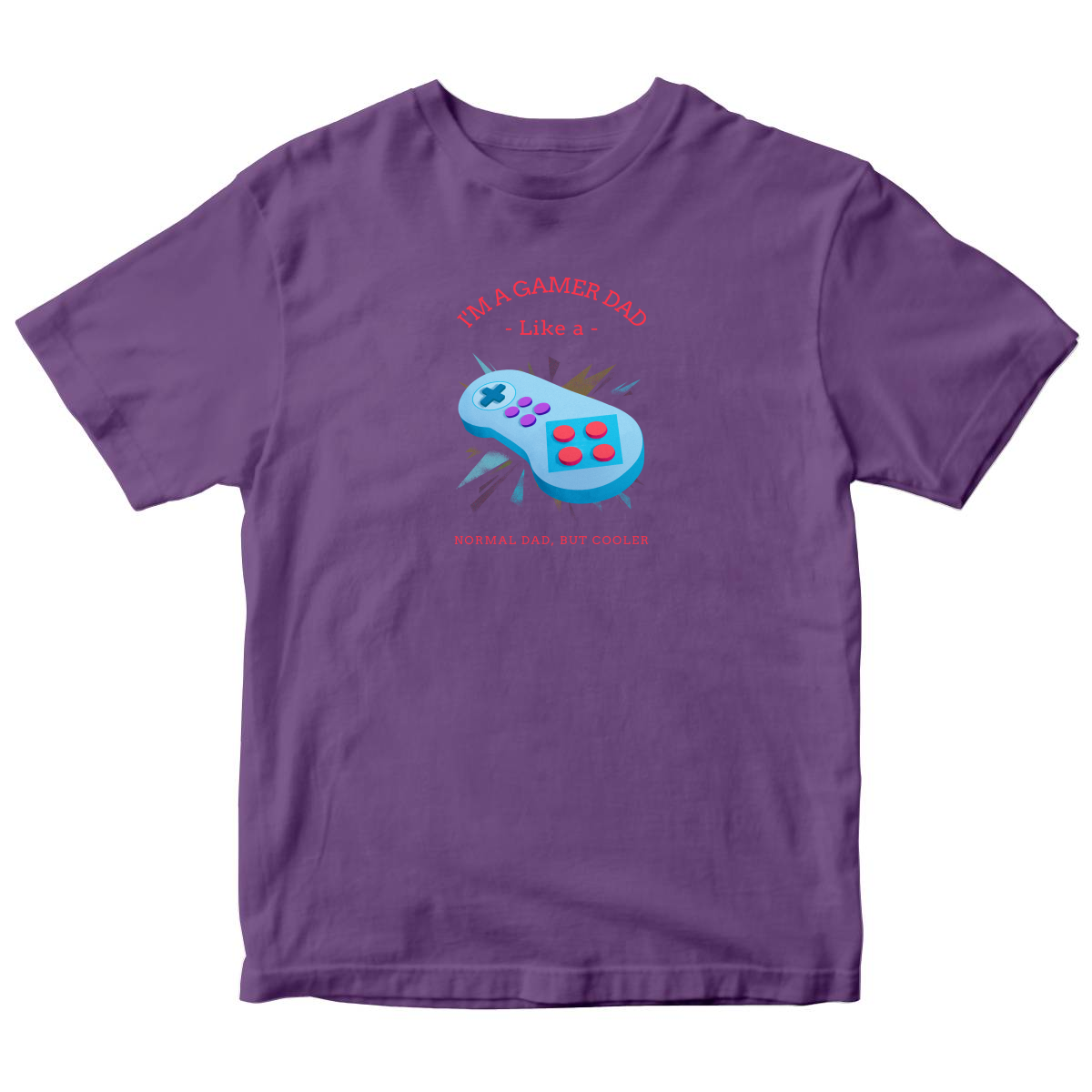 I'm a Gamer like a Dad Toddler T-shirt | Purple