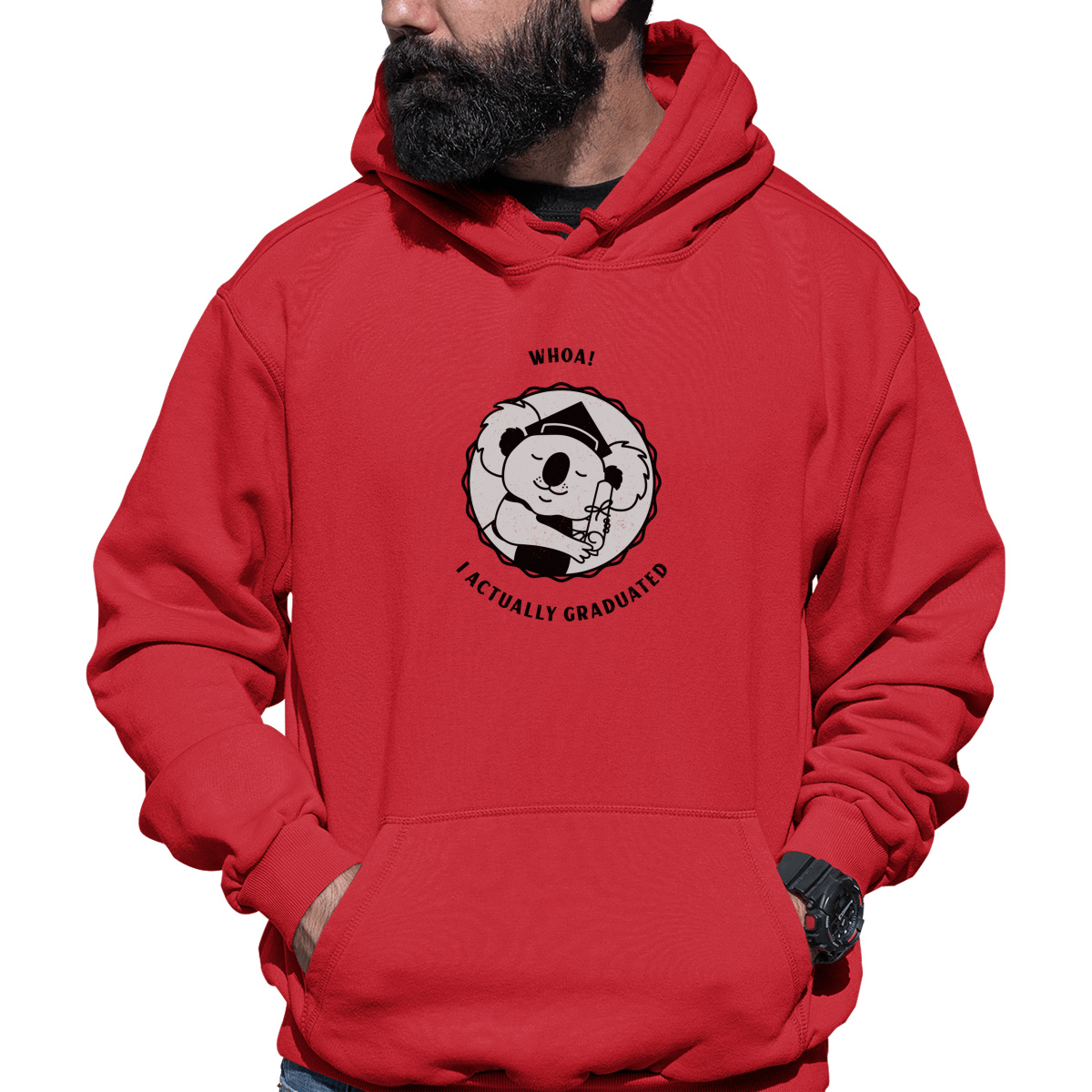 I Actually Graduated Unisex Hoodie | Red