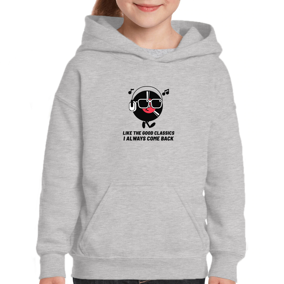 Like a good classic I always come back Kids Hoodie | Gray