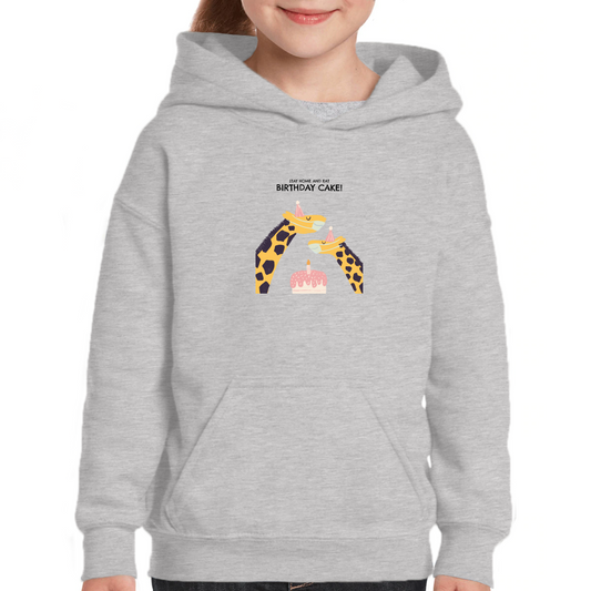 Birthday Cake  Kids Hoodie | Gray