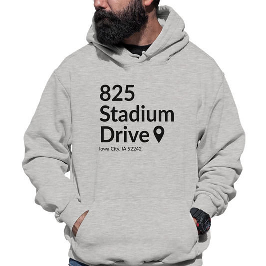 Iowa Football Stadium Unisex Hoodie | Gray