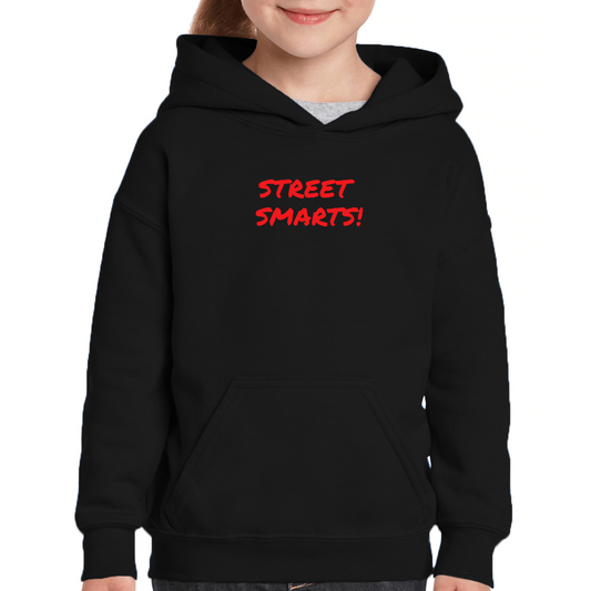 Street Smarts  Kids Hoodie | Black