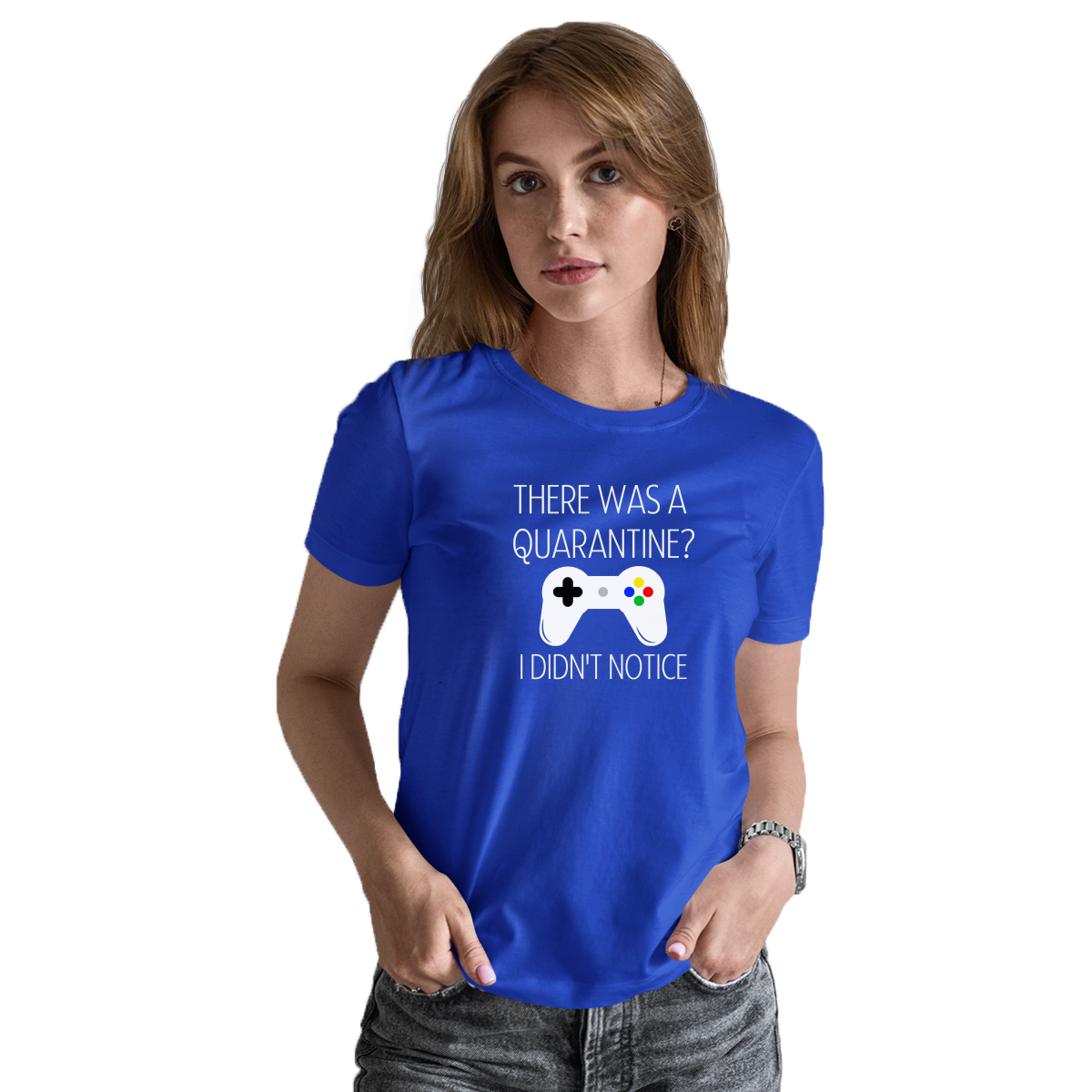 THERE WAS A QUARANTİNE Women's T-shirt | Blue