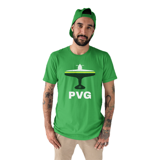 Fly Shanghai PVG Airport Men's T-shirt | Green