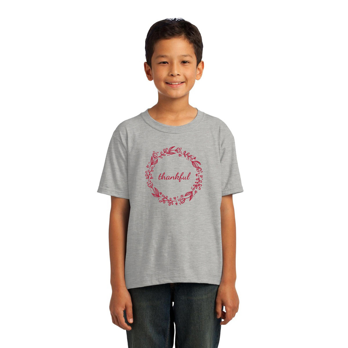 Thankful Kids T-shirt | Gray