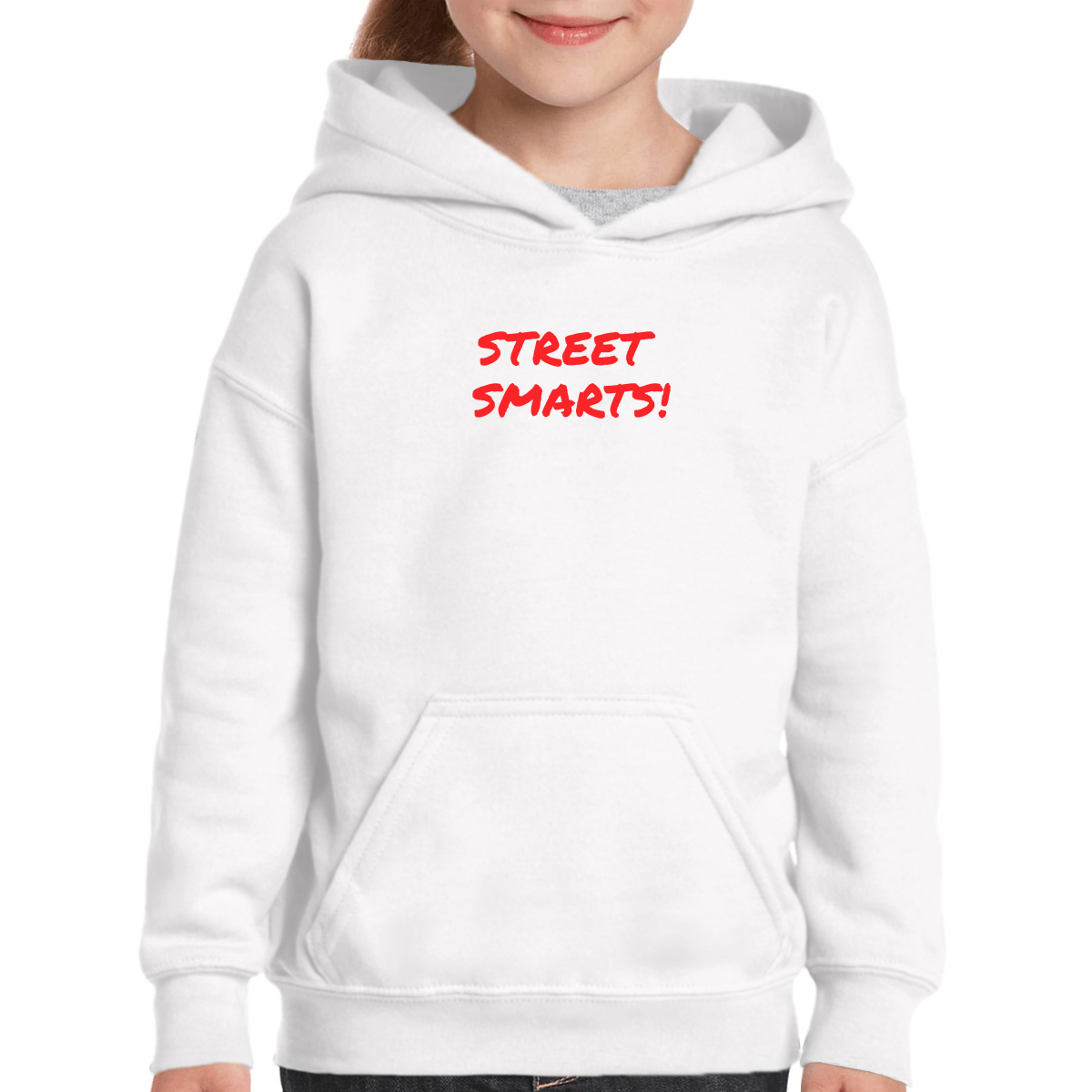 Street Smarts  Kids Hoodie | White