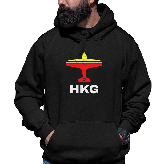 Fly Hong Kong HKG Airport Unisex Hoodie | Black