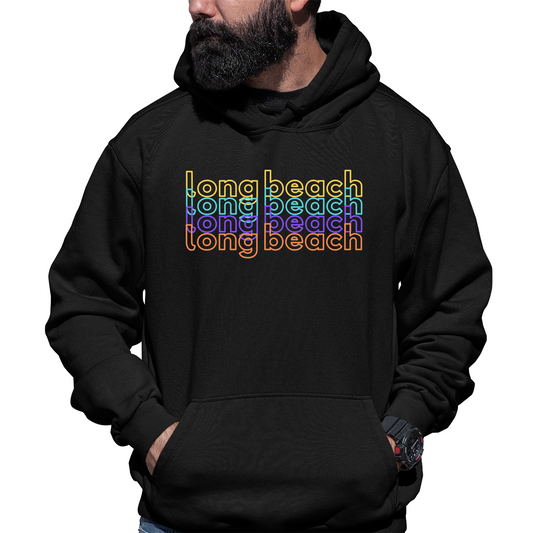 Long Beach Unisex Hoodie | Black