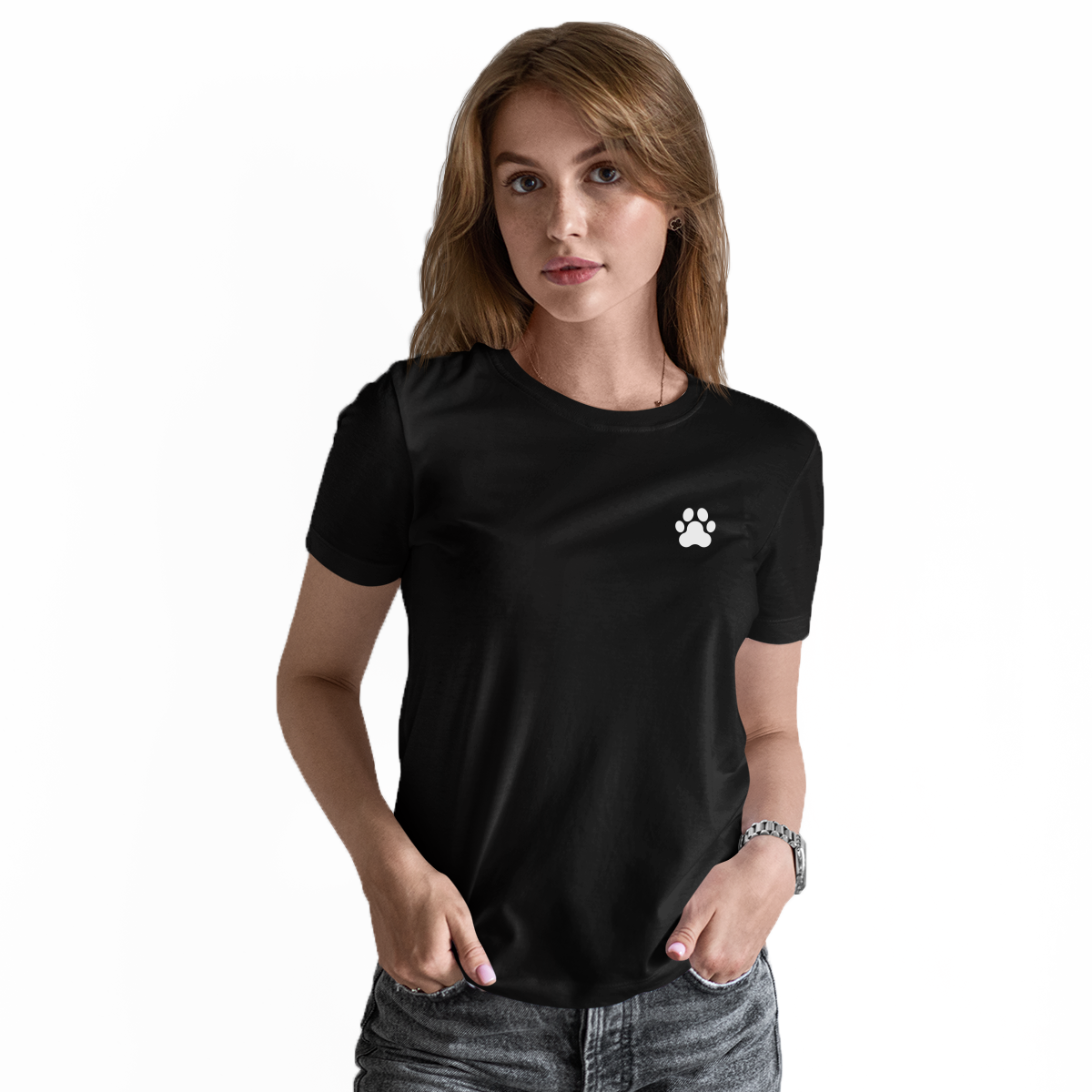 Paw Women's T-shirt | Black