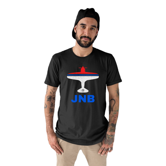 Fly Johannesburg JNB Airport Men's T-shirt | Black