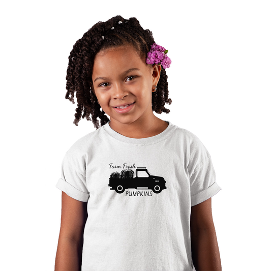 Farm Fresh Pumpkins Kids T-shirt | White