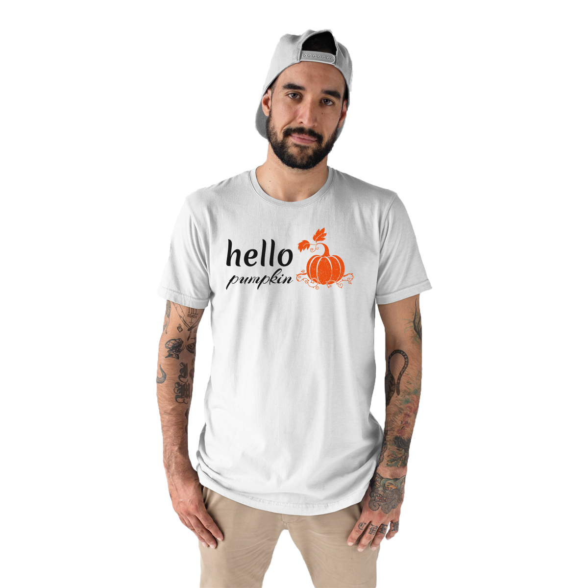 Hello Pumpkin Men's T-shirt | White