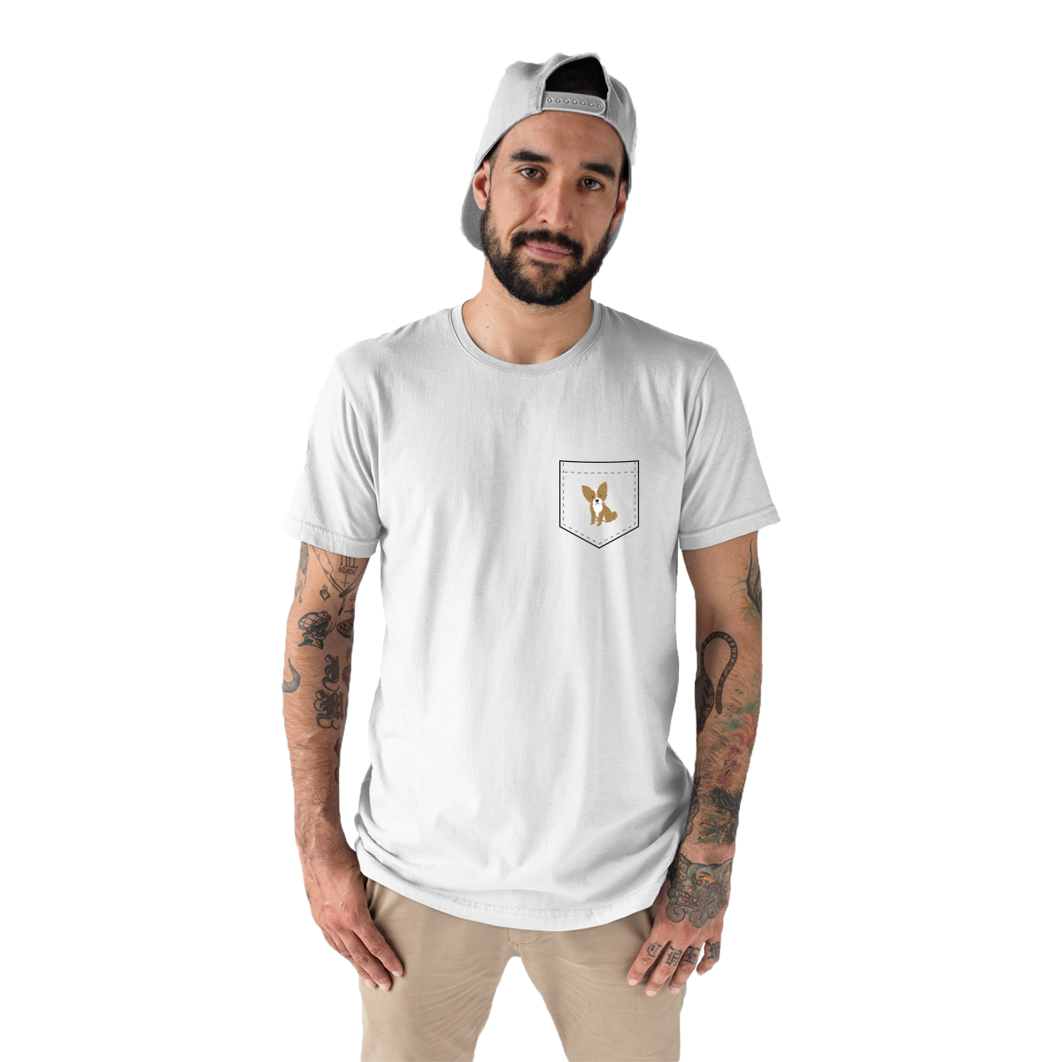 Adorable Chihuahua  Men's T-shirt | White