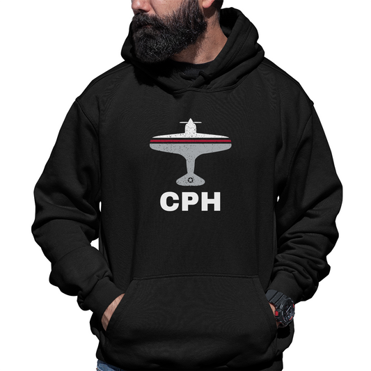 Fly Copenhagen CPH Airport Unisex Hoodie | Black