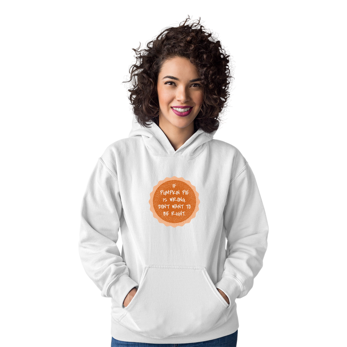 Pumpkin Pie Unisex Hoodie | White