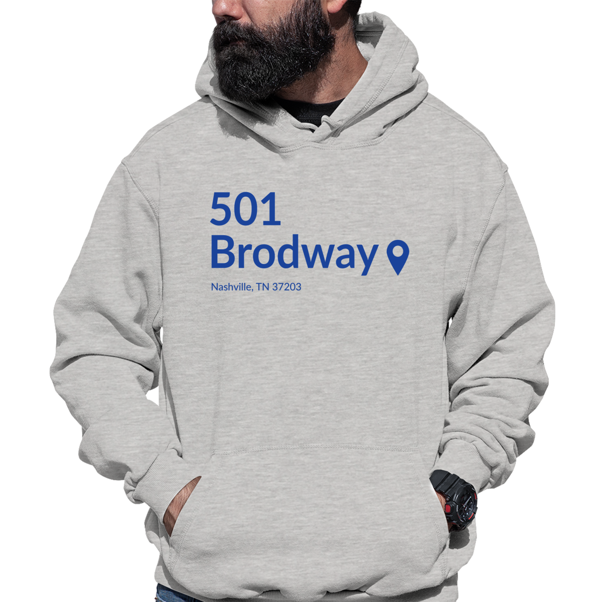 Nashville Hockey Stadium Unisex Hoodie | Gray