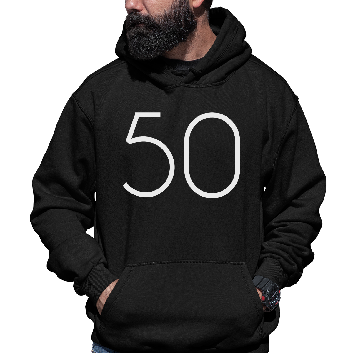Big 50 Unisex Hoodie | Black