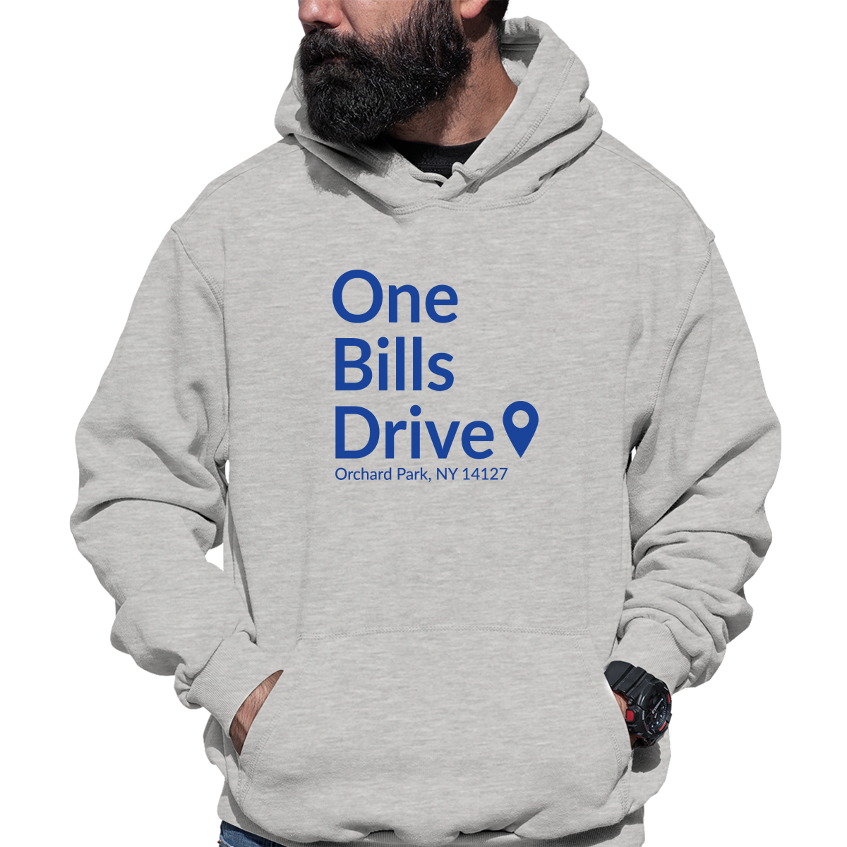 Buffalo Football Stadium  Unisex Hoodie | Gray