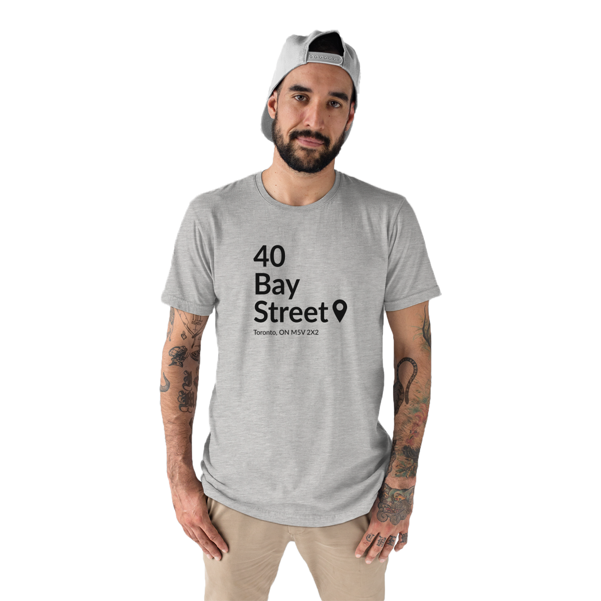 Toronto Basketball Stadium Men's T-shirt | Gray