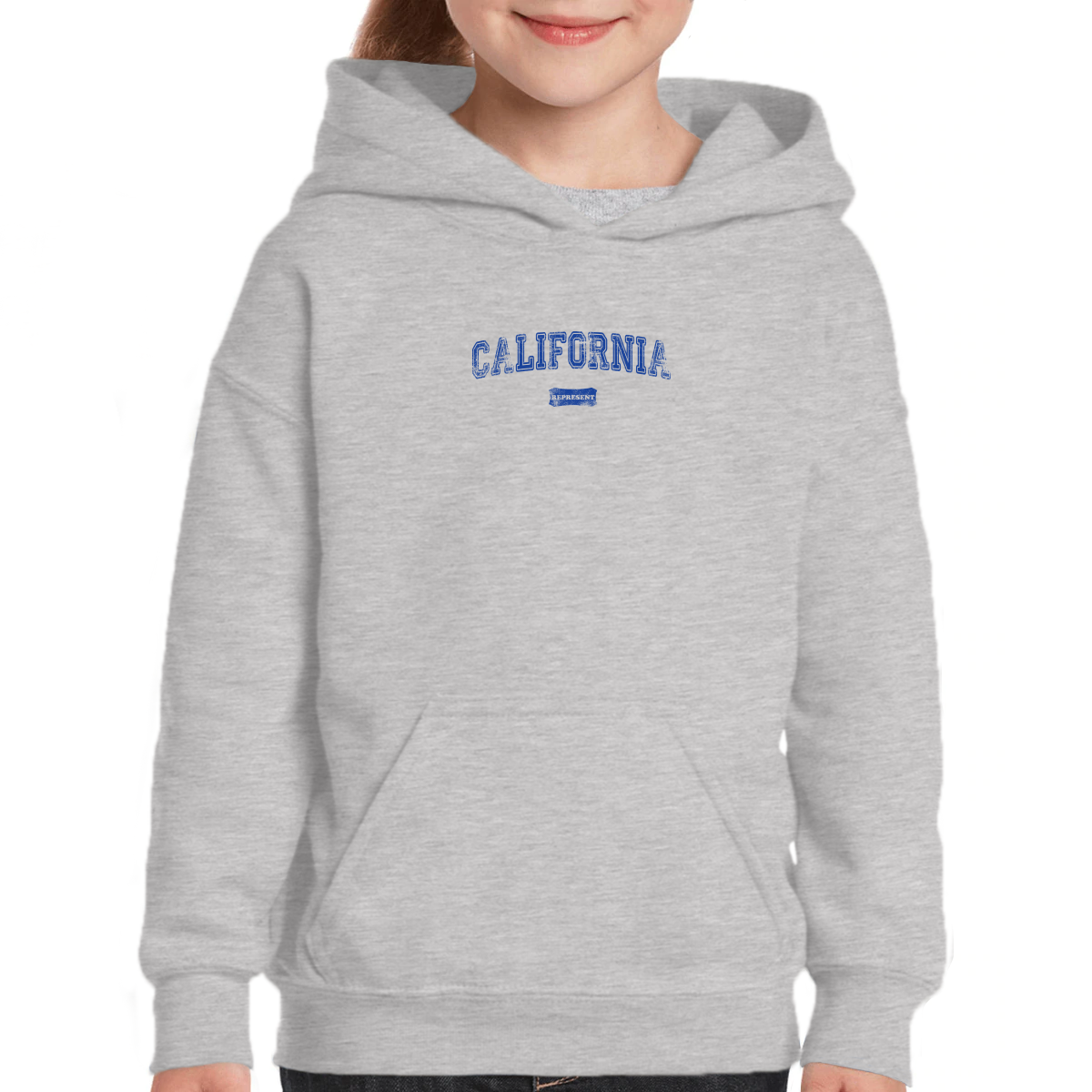 California Represent Kids Hoodie | Gray