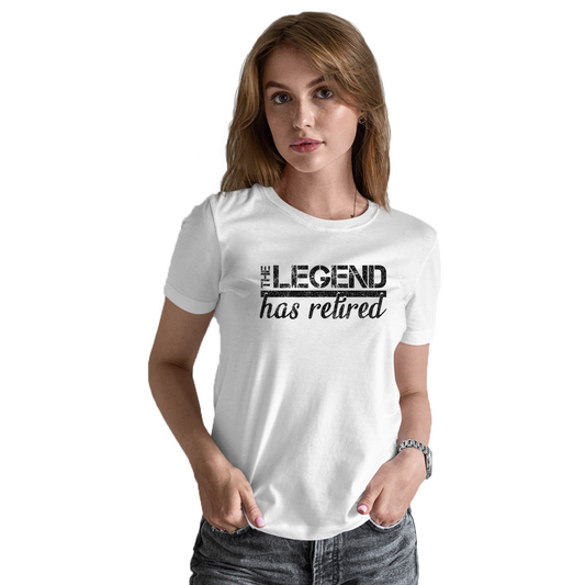 The Legend Has Retired Women's T-shirt | White