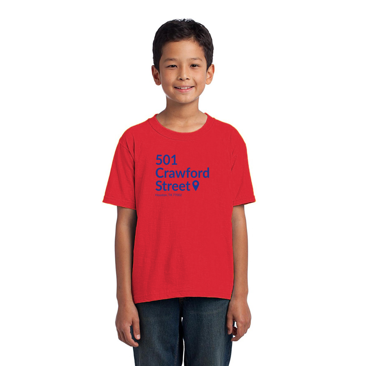 Houston Baseball Stadium  Kids T-shirt | Red