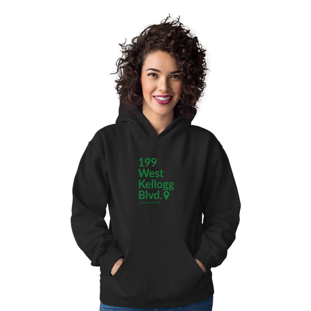 Minnesota Hockey Stadium  Unisex Hoodie | Black