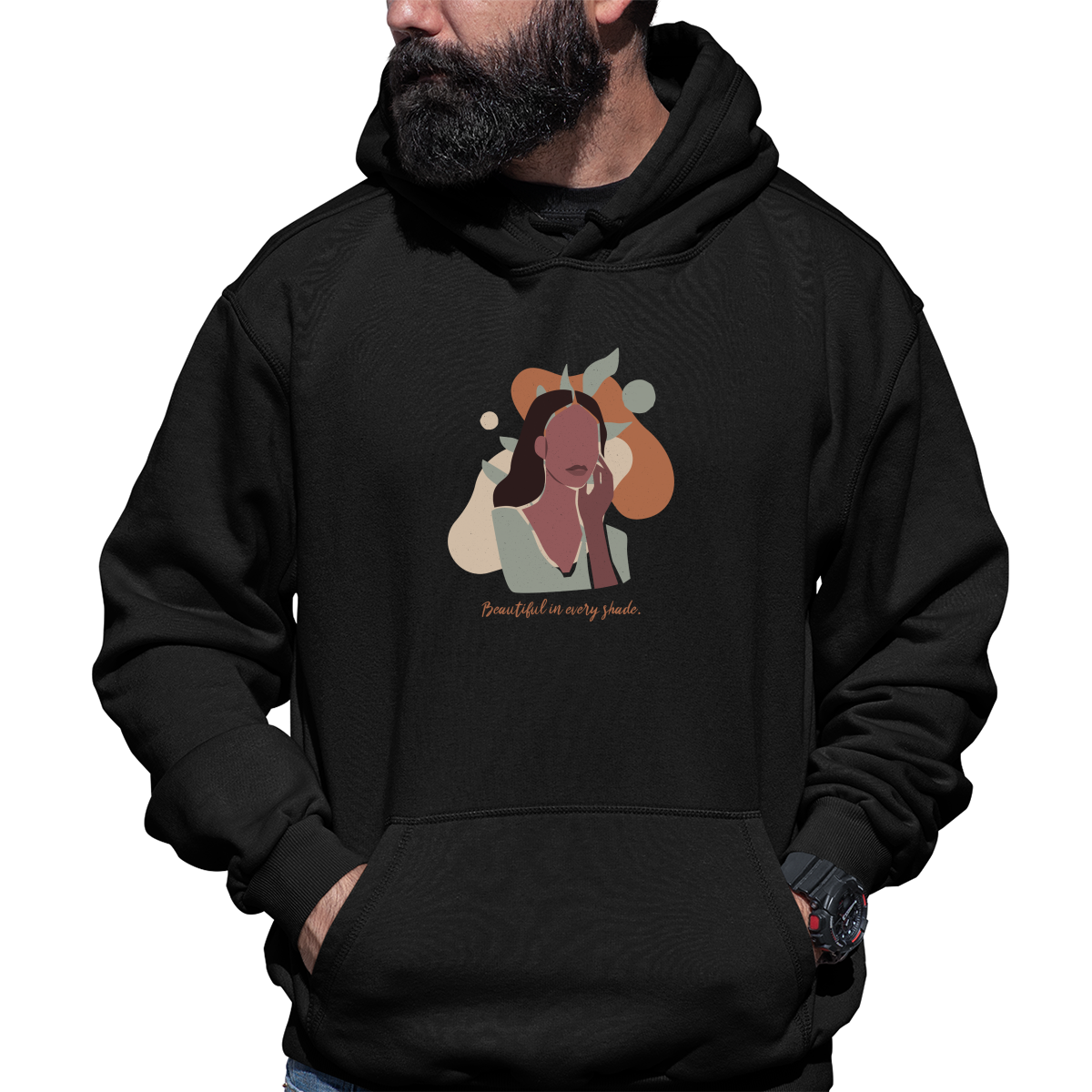 Beautiful in Every Shade Unisex Hoodie | Black