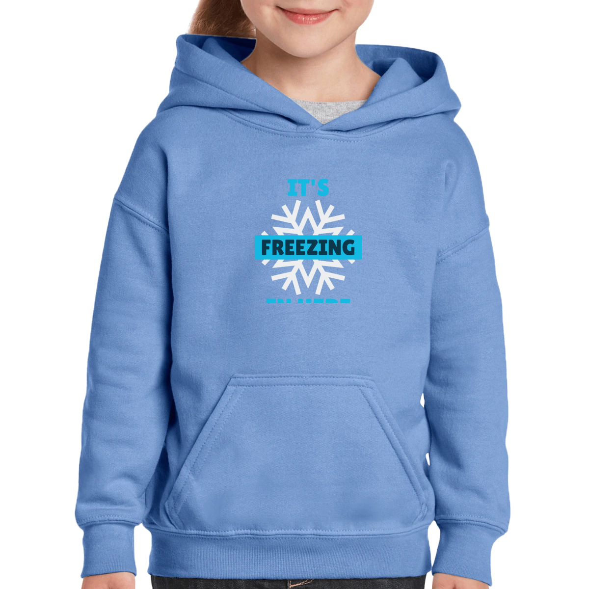 It's Freezing In Here! Kids Hoodie | Blue