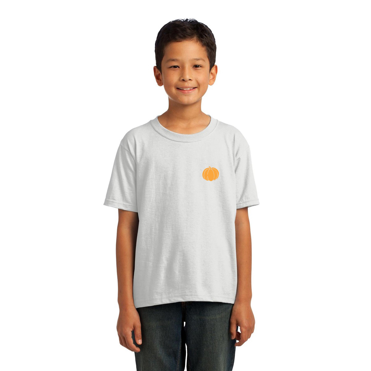 Pumpkin Pocket Kids T-shirt | White