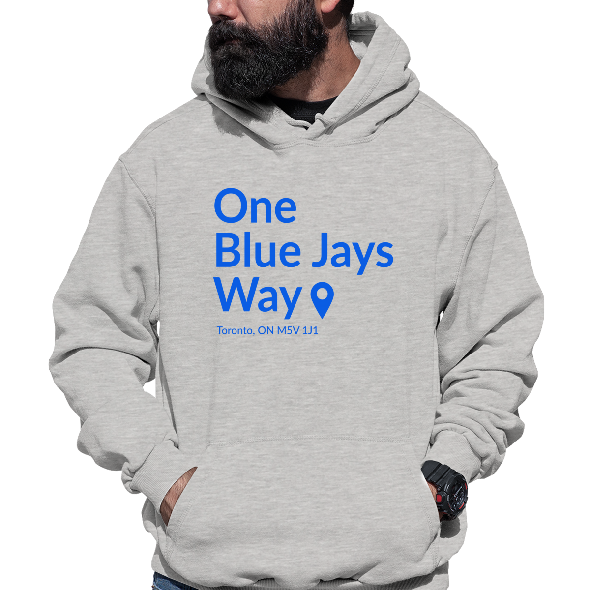Toronto Baseball Stadium Unisex Hoodie | Gray