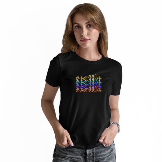 Seattle Women's T-shirt | Black