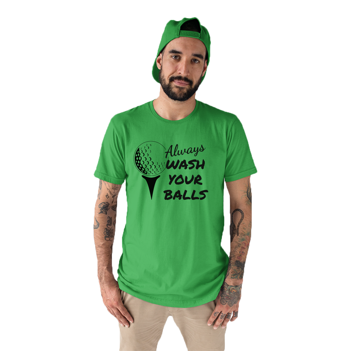 Always Wash Your Balls Men's T-shirt | Green