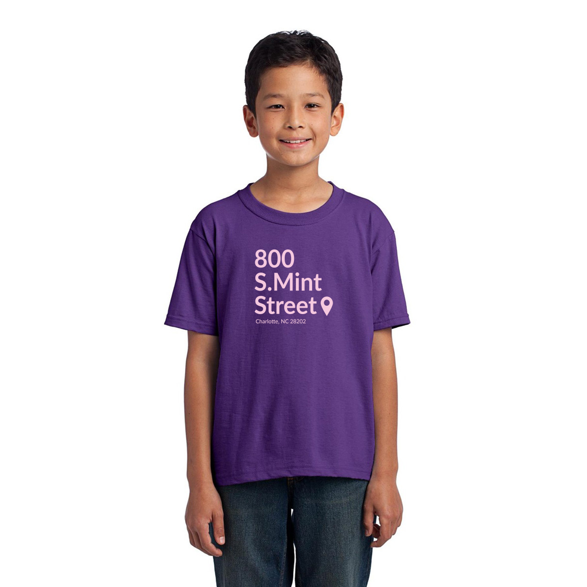 Carolina Football Stadium Kids T-shirt | Purple