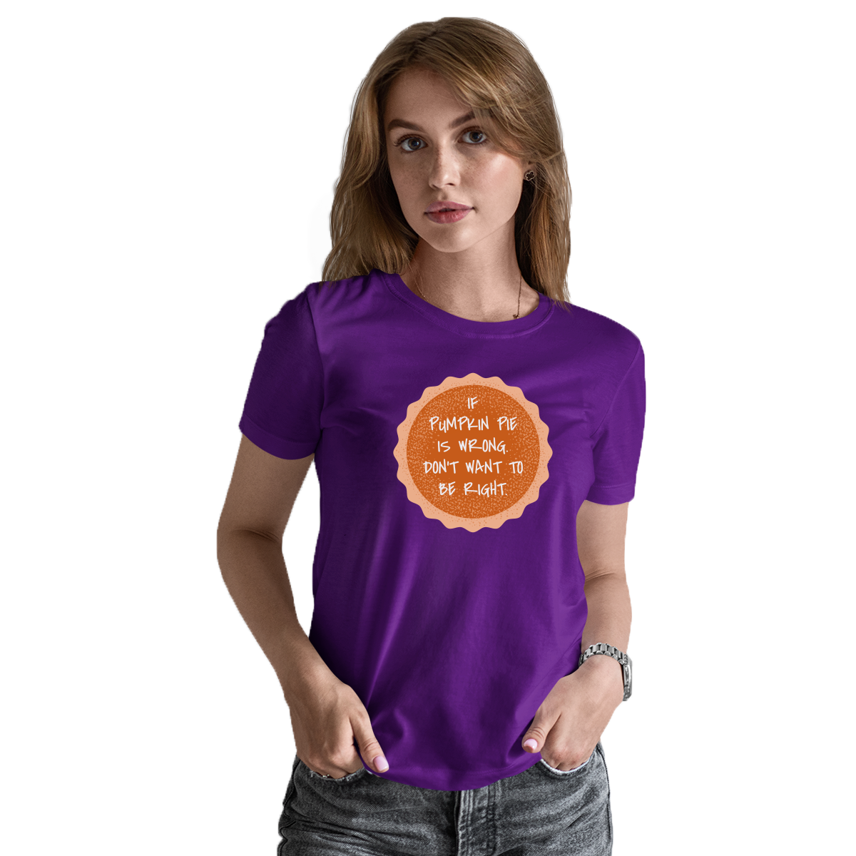 Pumpkin Pie Women's T-shirt | Purple