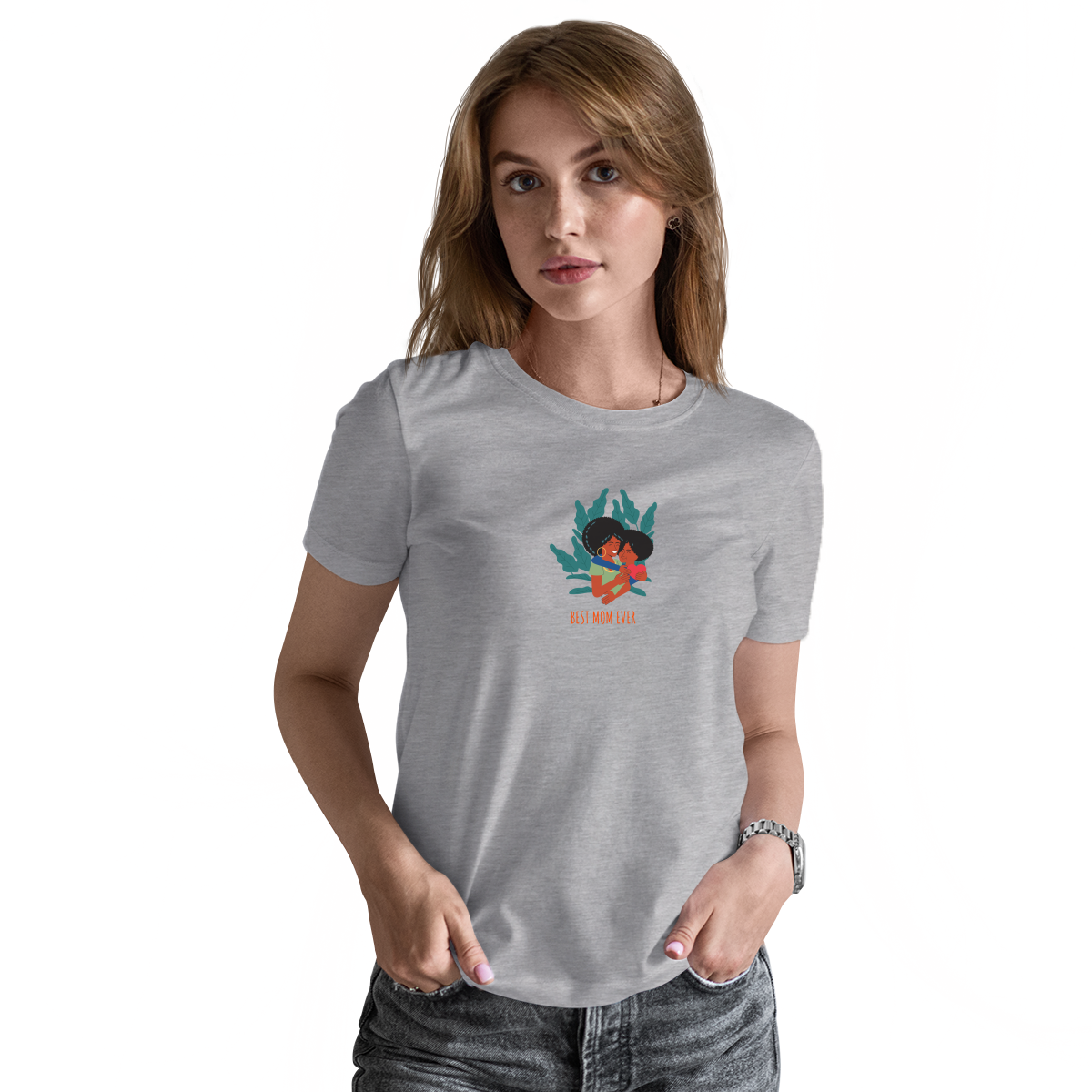Best Mom Ever Women's T-shirt | Gray