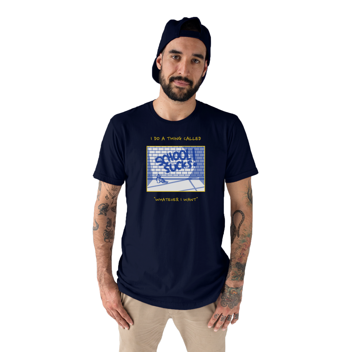 I Do A Thing Called "Whatever I Want" Men's T-shirt | Navy