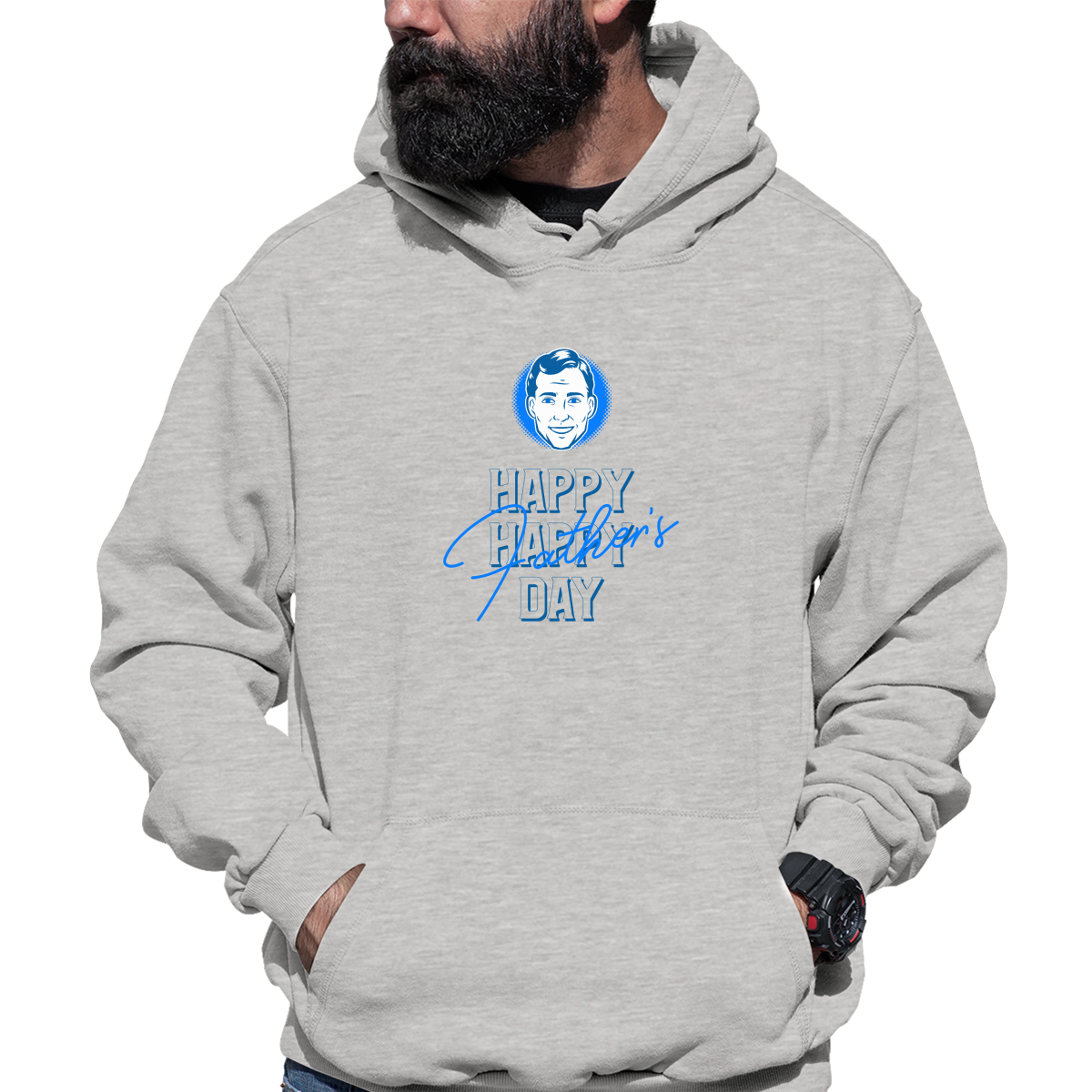 Happy Father's day Unisex Hoodie | Gray